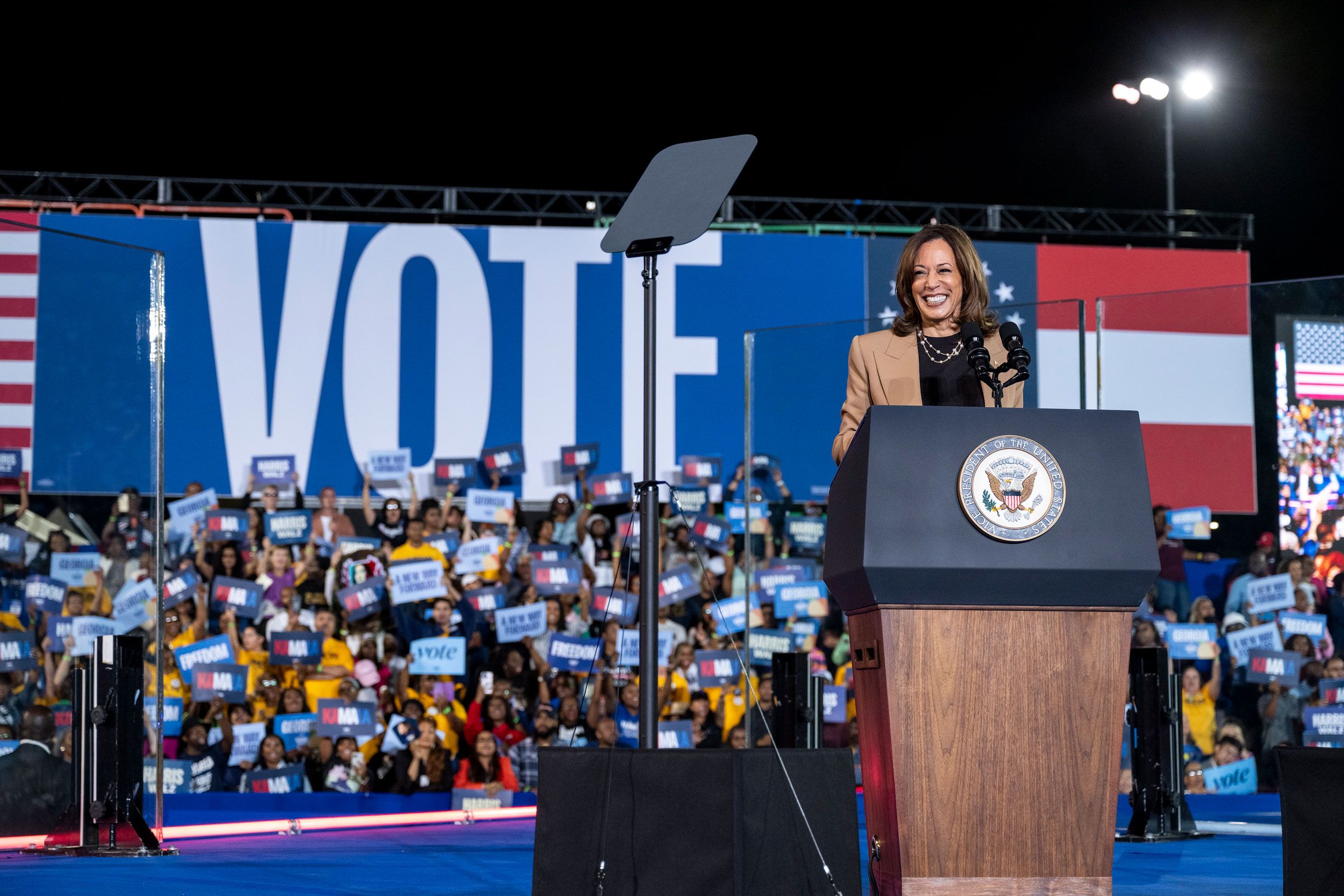 Kamala Harris, vicepresidenta y candidata demócrata a las presidenciales en Estado Unidos