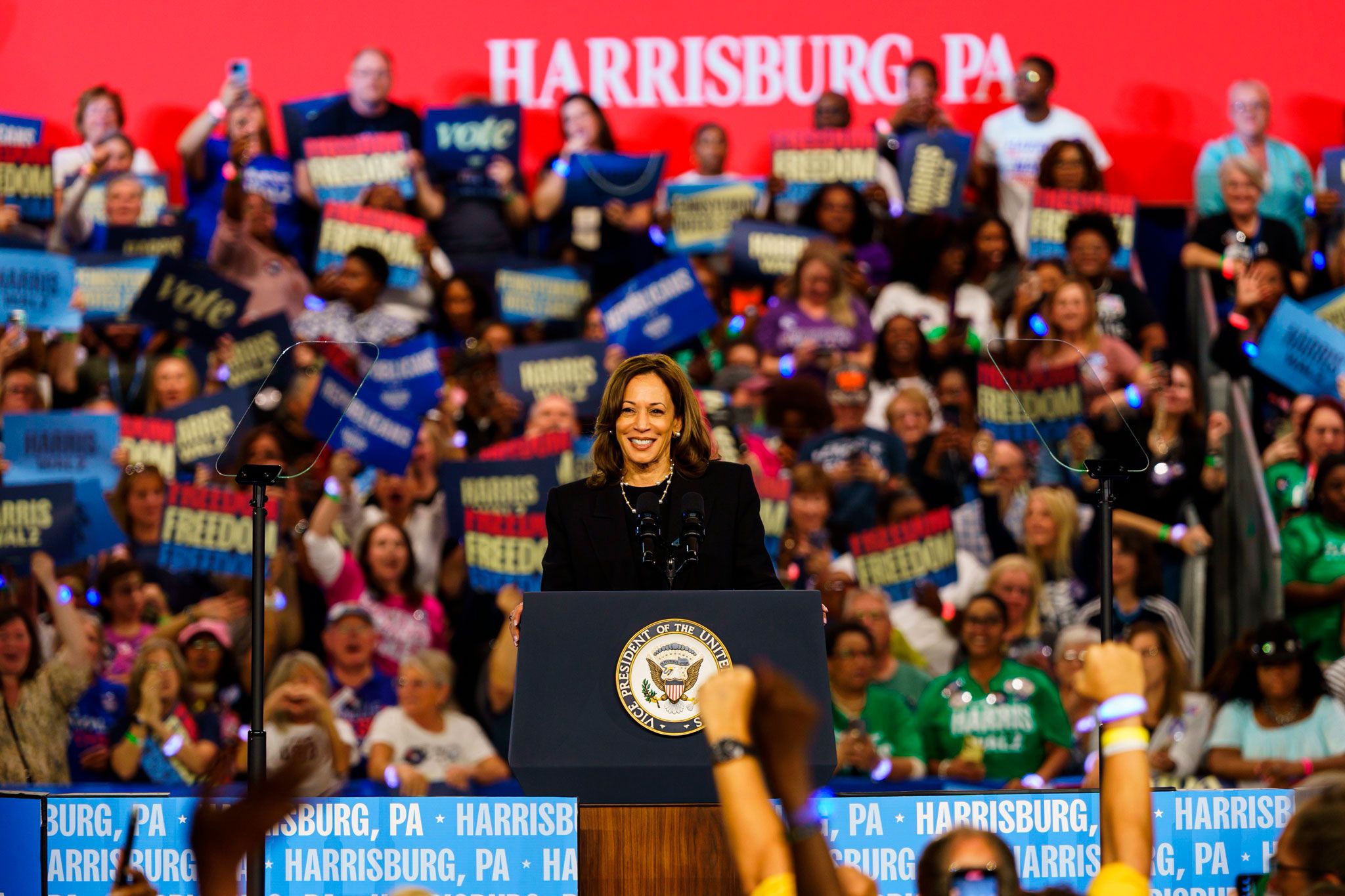 Kamala Harris, vicepresidenta y candidata demócrata a las presidenciales en Estado Unidos