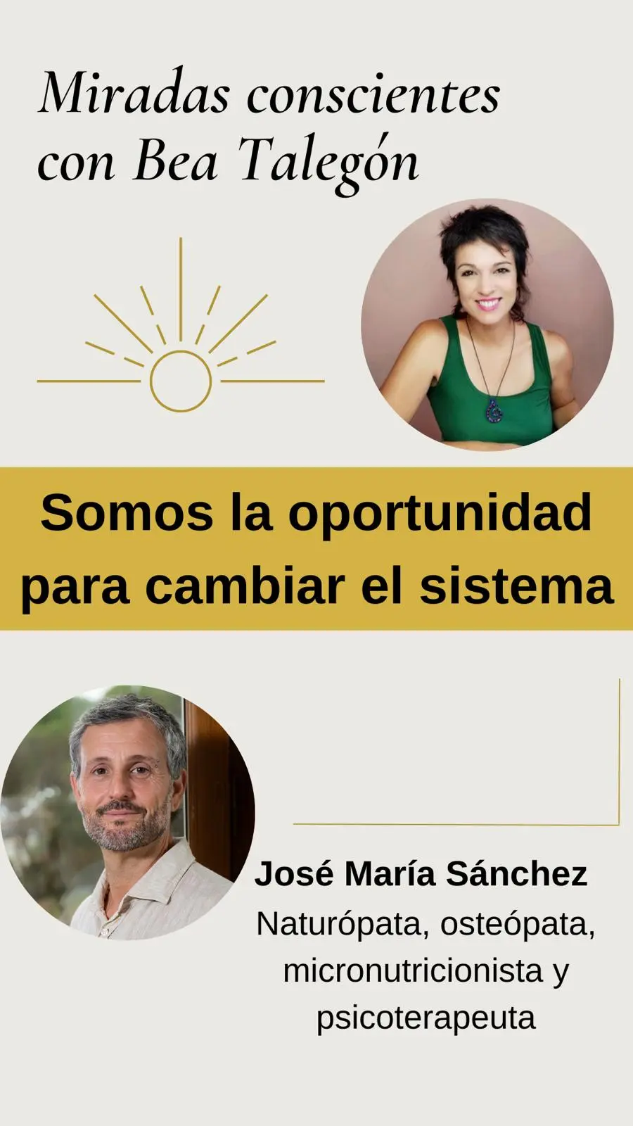 José María Sánchez Navarro: "Somos la oportunidad para cambiar el sistema"