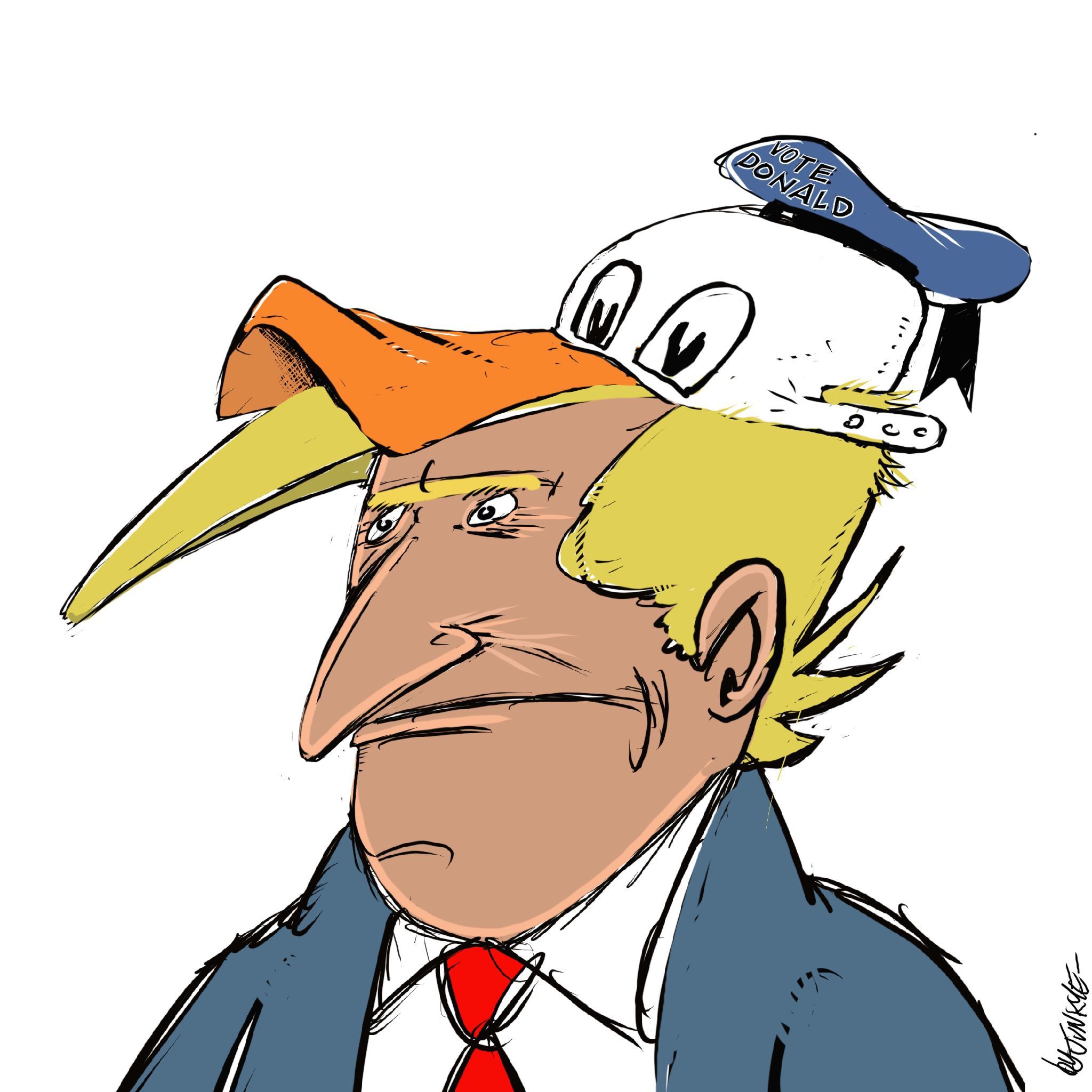 Donald Trump  Dibujo de ByJunker.