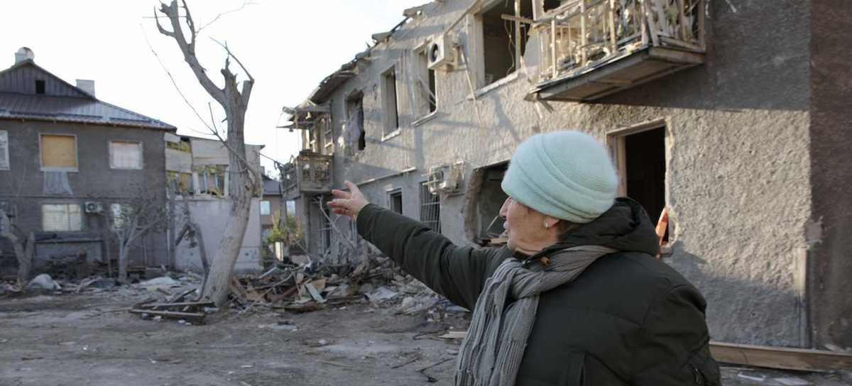 Este noviembre marca mil días de guerra en Ucrania, donde los civiles afrontan un nuevo invierno si energía para calentarse. | Foto: OCHA Ucrania