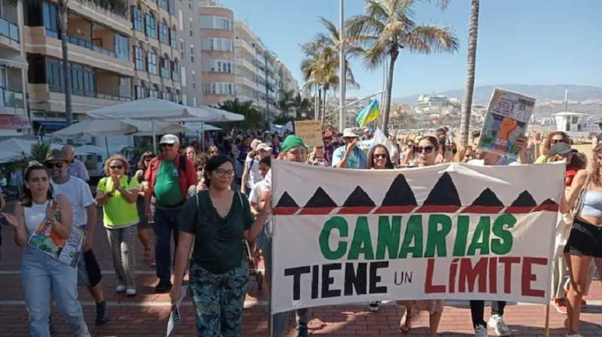 Manifestación "Canarias tiene un limite". | Foto: Ecologistas en Acción