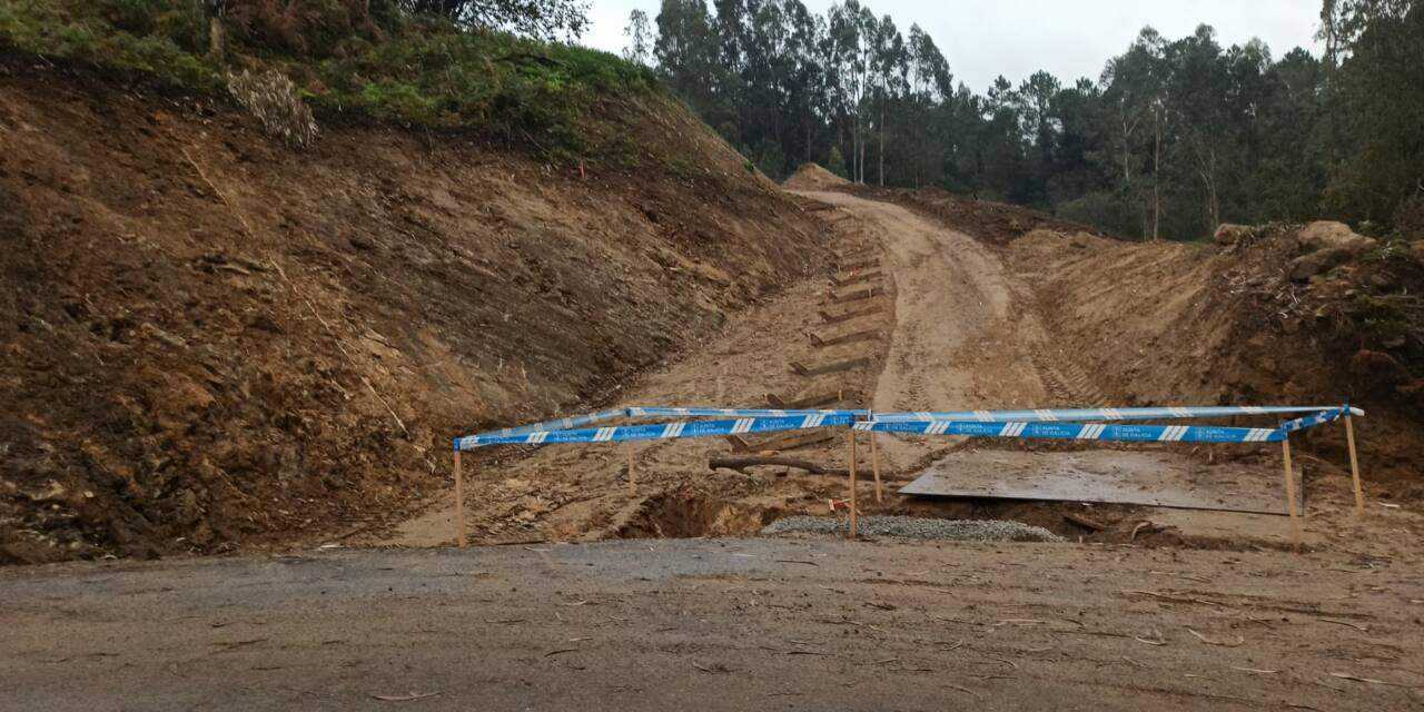 Las obras que la Fiscalía Europea Anticorrupción investiga en el bosque Banquete Conxo. | Foto: Ecologistas en Acción