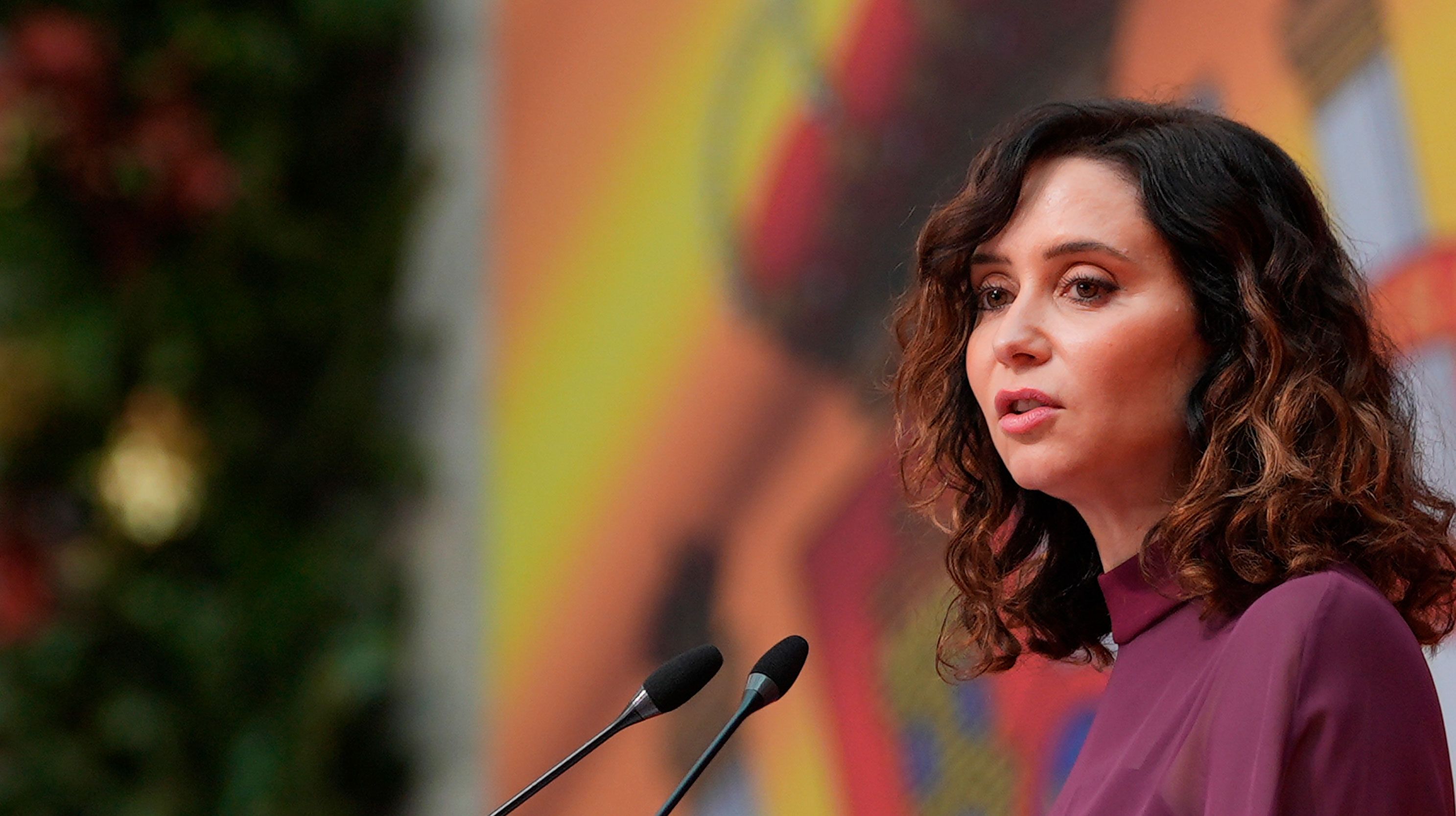 Isabel Díaz Ayuso, presidenta de la Comunidad de Madrid, en el acto de la Constitución celebrado esta mañana en Madrid, foto CAM