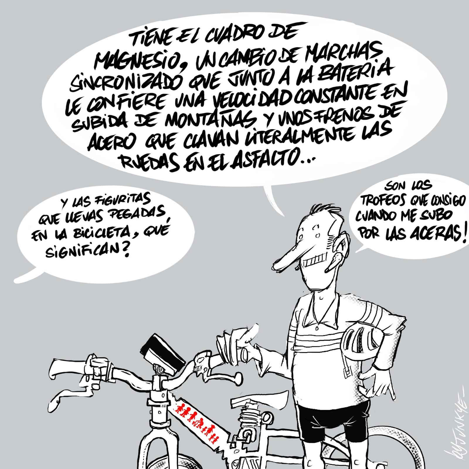 Peligro,ciclistas!