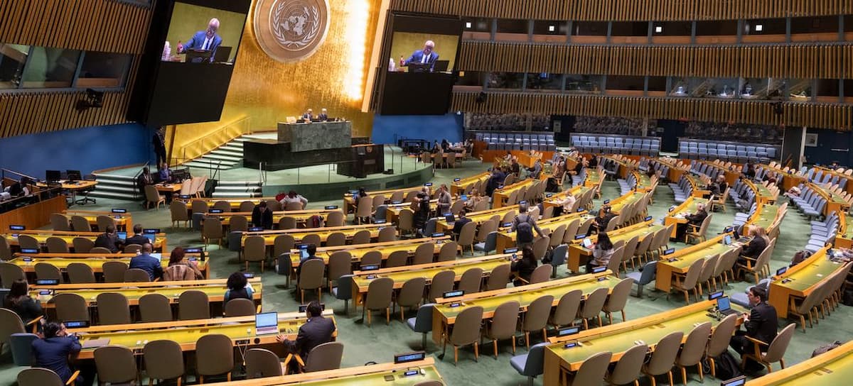 Vista de la Asamblea General de la ONU en sesión. | Foto: ONU/Eskinder Debebe