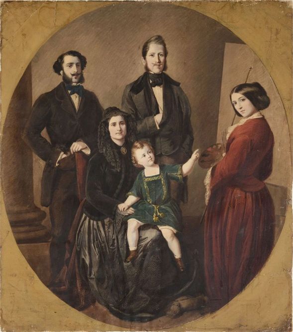 GAGGIOTTI RICHARDS Emma La Famiglia Gaggiotti Richards 1853 ca