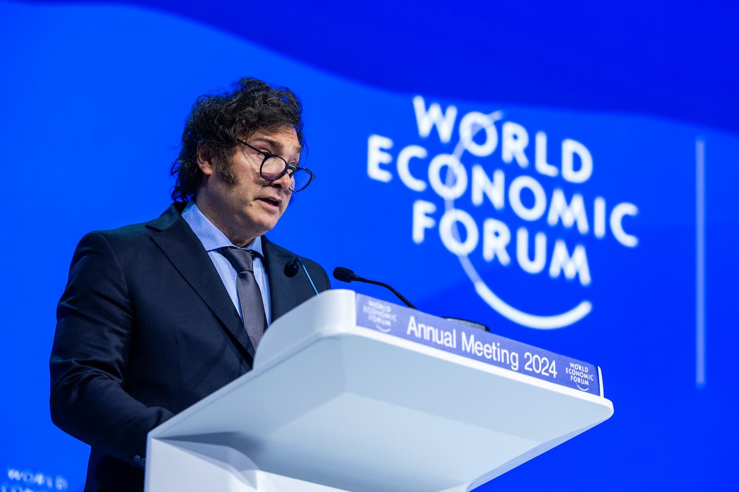 Milei pobreza Foro Davos