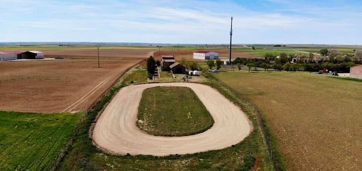 La pista de carreras ilegal. | Foto: Ecologistas en Acción