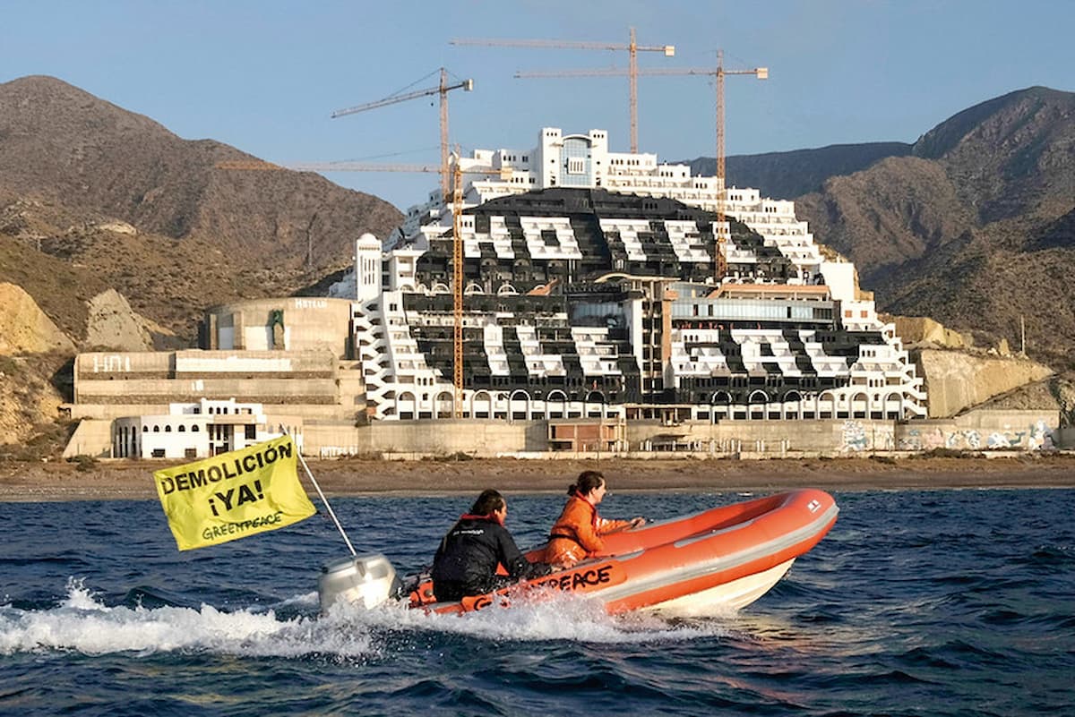 El pasado mes de febrero, la organización pidió amparo a Estrasburgo tras la última sentencia del Tribunal Supremo. | Foto: Greenpeace