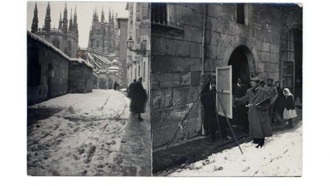 Sorolla pintando en Burgos, Museo Sorolla 1