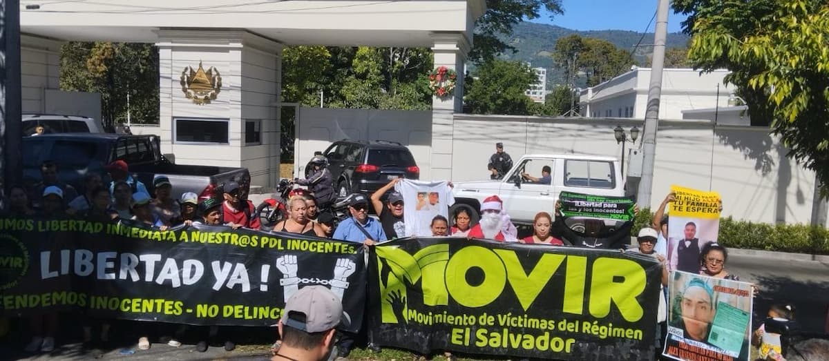 Las protestas en El Salvador no se detienen frente al régimen de excepción. | Foto: MOVIR