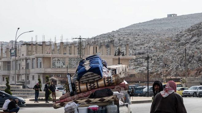 Las familias regresan a Siria desde Turquía por el cruce de Bab al-Hawa. | Foto: ACNUR/Hameed Maarouf