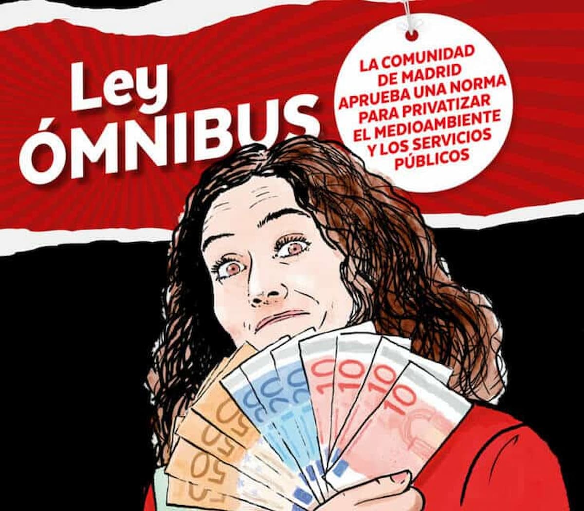 Una imagen de campaña contra la Ley Omnibus de Ayuso. | Foto: Ecologistas en Acción