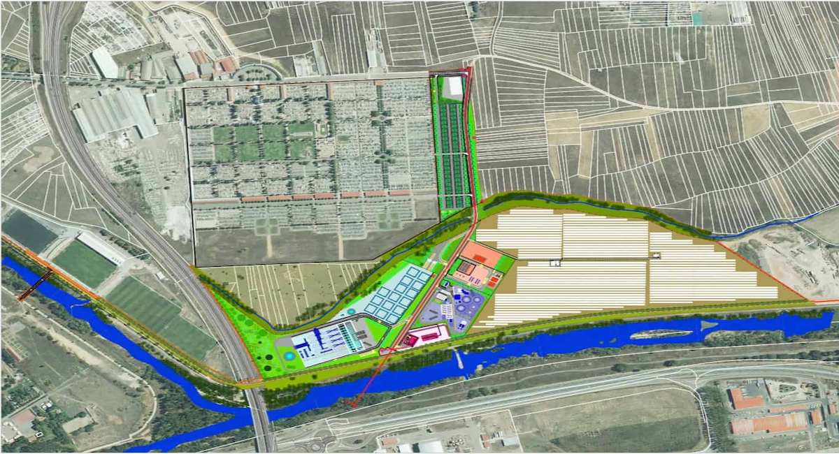 Plano del complejo energético que prevé aprobar el Gobierno Mañueco al sur de León. | Foto: Ecologistas en Acción