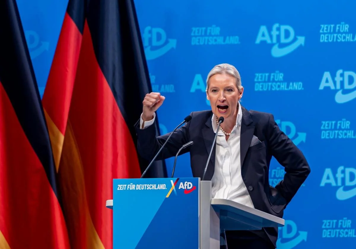 Alice Weidel, líder de la AfD. Terremoto político