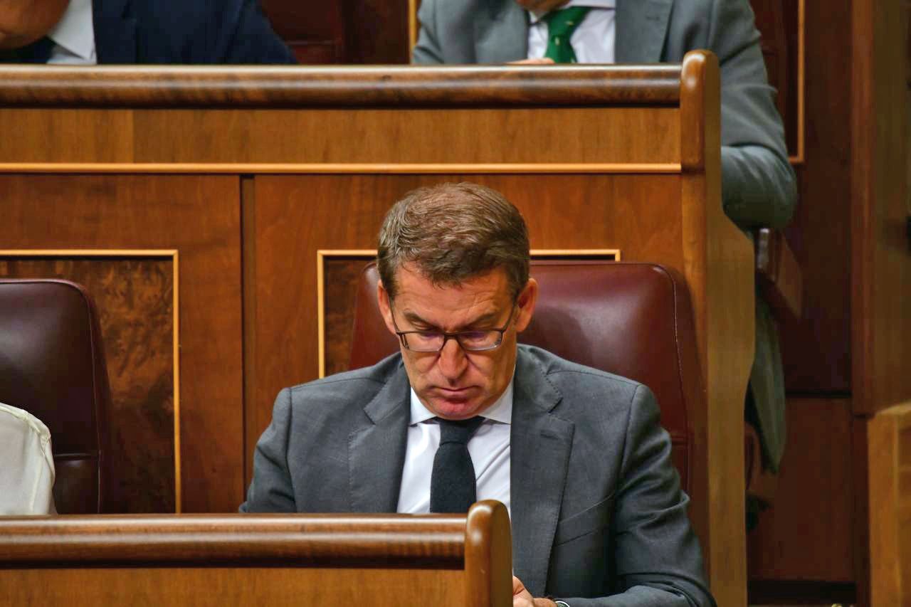 Alberto Núñez Feijóo, en el Congreso, foto archivo, Agustín Millán