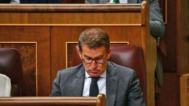 Alberto Núñez Feijóo, en el Congreso, foto archivo, Agustín Millán 