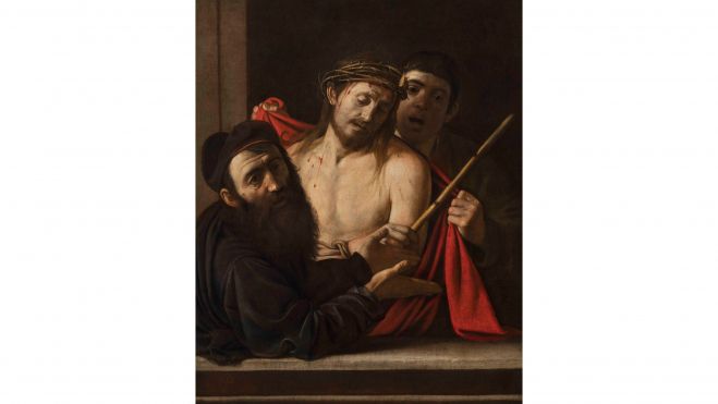 Caravaggio. Ecce Homo (ya restaurado). Óleo sobre lienzo. 1605 1609. Imagen cortesía de colección privada.