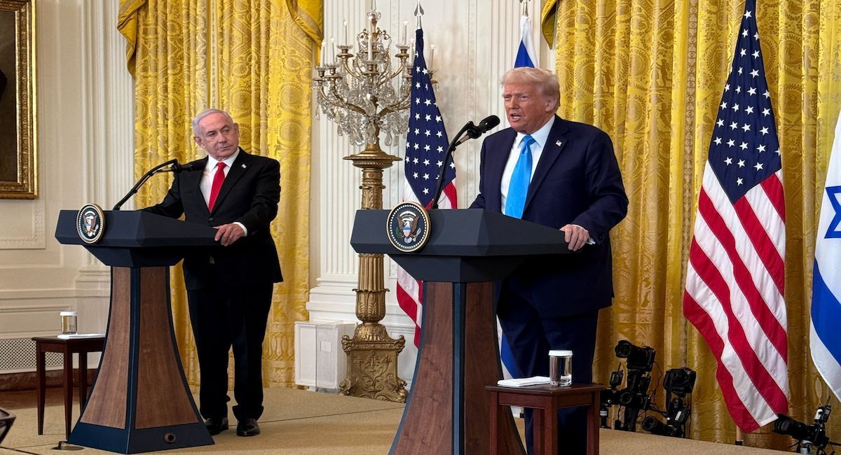 Donald Trump y Benjamín Netanyahu en la Casa Blanca. | Foto: White House