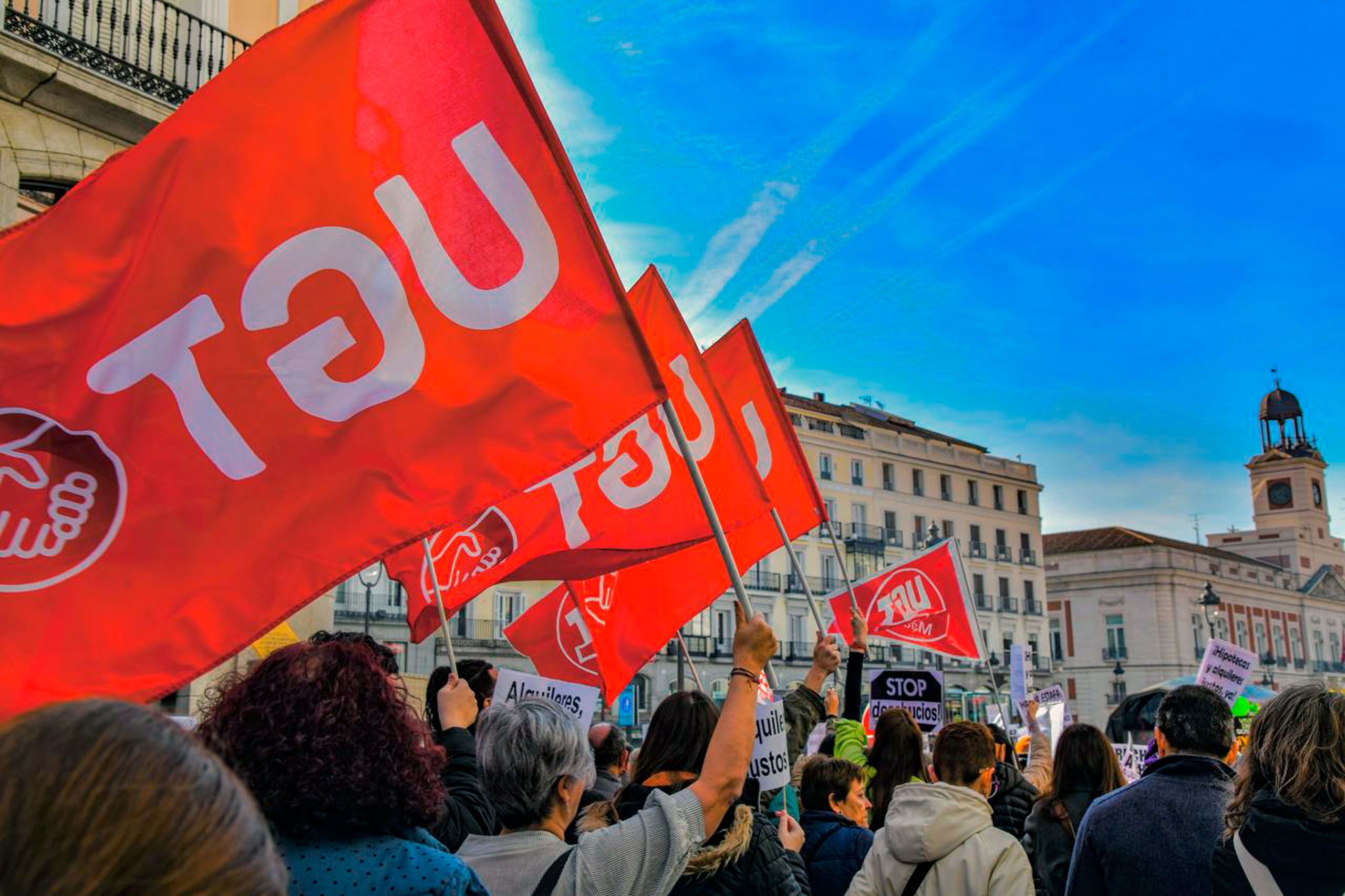 UGT Madrid, manifestación por el derecho a una vivienda digna en Madrid, foto Agustín Millán