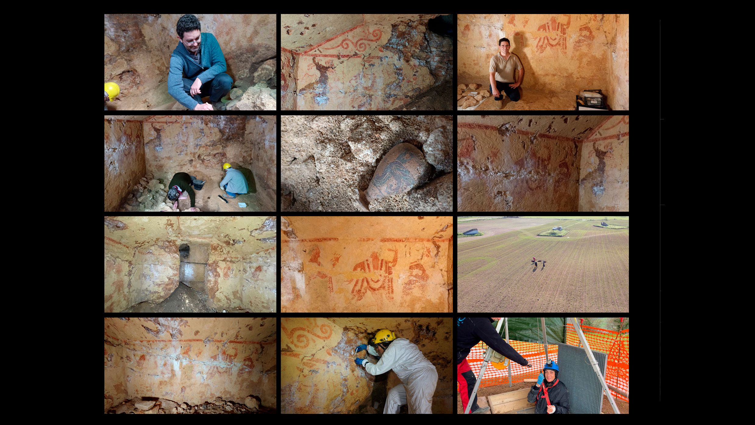 tumba pintada de Tarquinia, develó una nueva obra maestra de la pintura etrusca