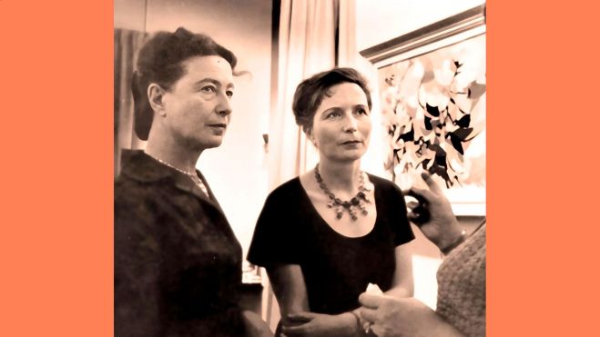 Simone de Beauvoir and Hélène de Beauvoir Courtesy of Amar Gallery © APP, Ute Achhammer