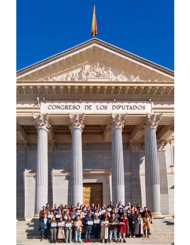 Concentración este miércoles frente al Congreso de los Diputados de los y las periodistas parlamentarios y parlamentarias 1