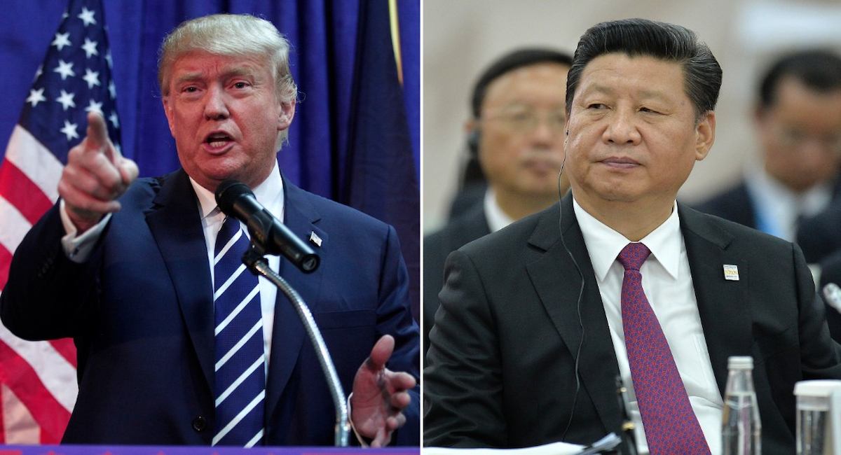 Donald Trump y el presidente chino, Xi Jinping.