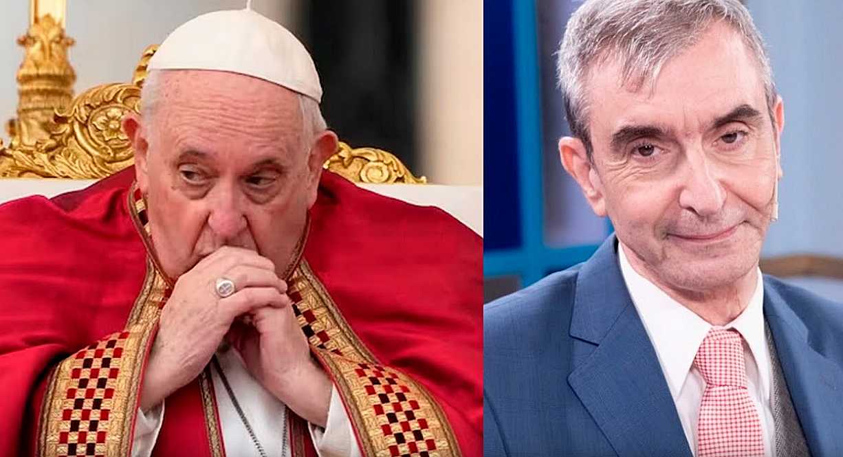 El papa Francisco y Nelson Castro.