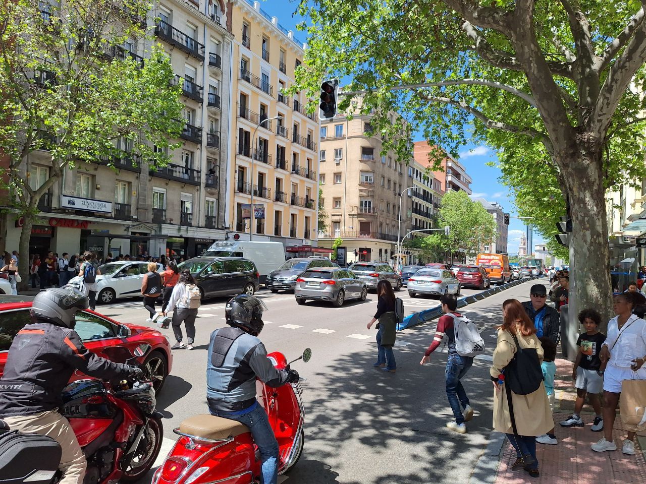 Calle Princesa durante el apagón foto Agustín Millán
