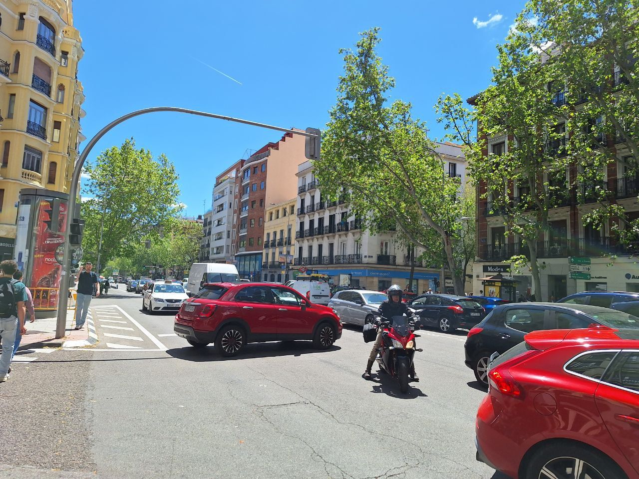 Calle Princesa durante el apagón foto Agustín Millán