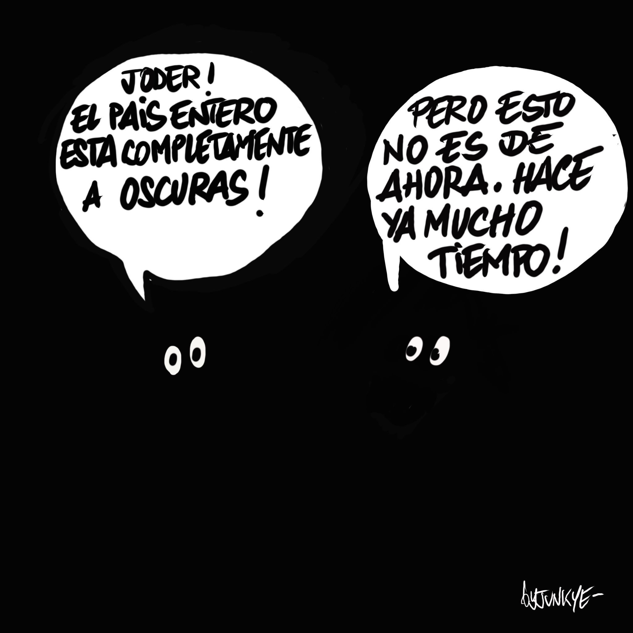A oscuras