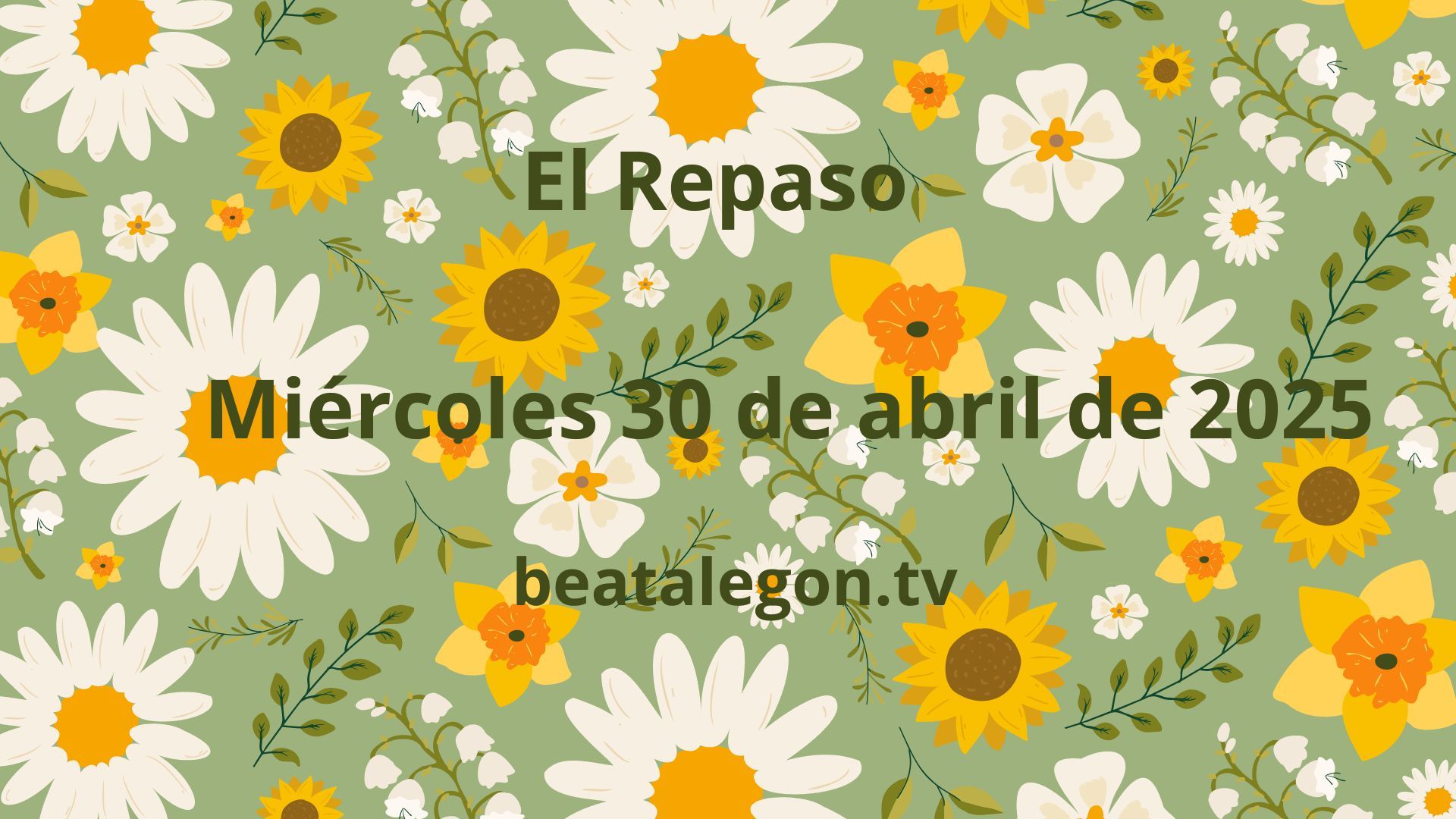 30 de abril miércoles
