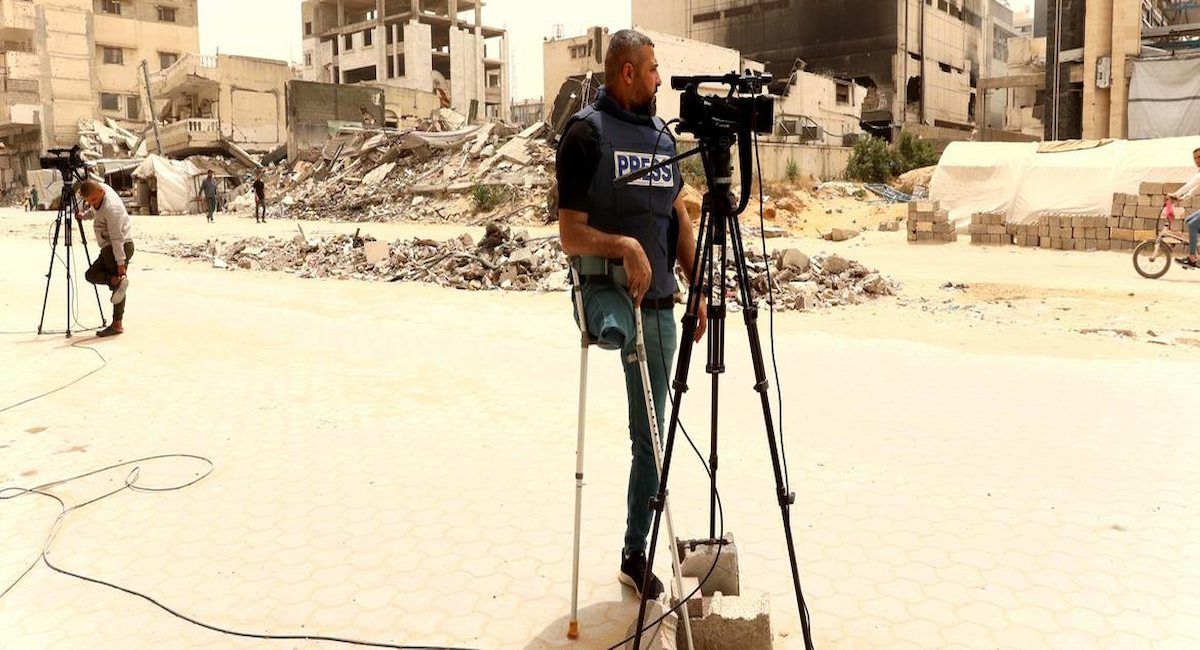 Algunos periodistas, como el palestino Sami Shehada, han resultado mutilados durante los ataques en Gaza. | Foto: ONU
