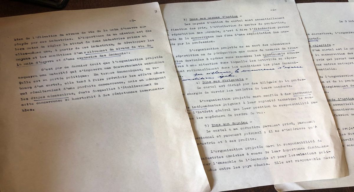 Texto de la Declaración Schuman. | Foto: UE
