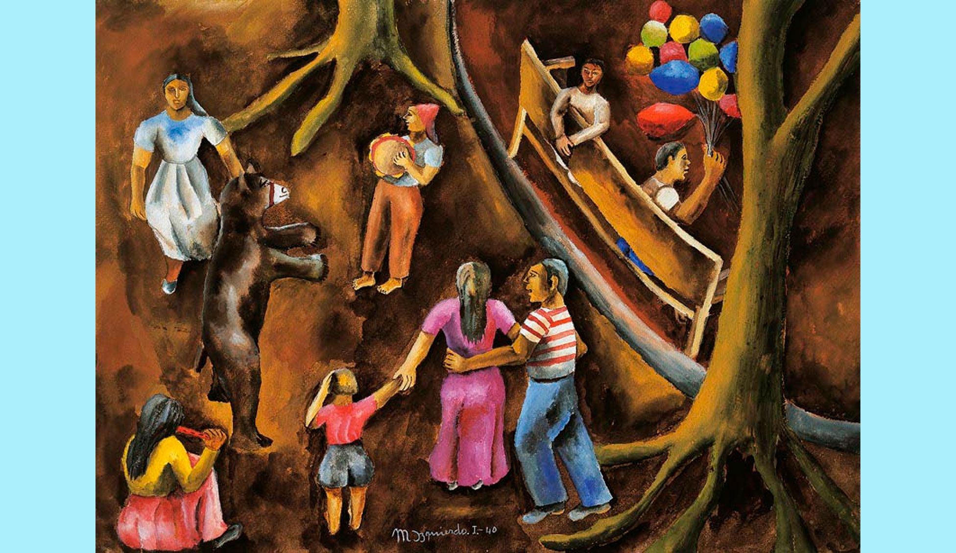 El baile del oso I, 1940, María Izquierdo