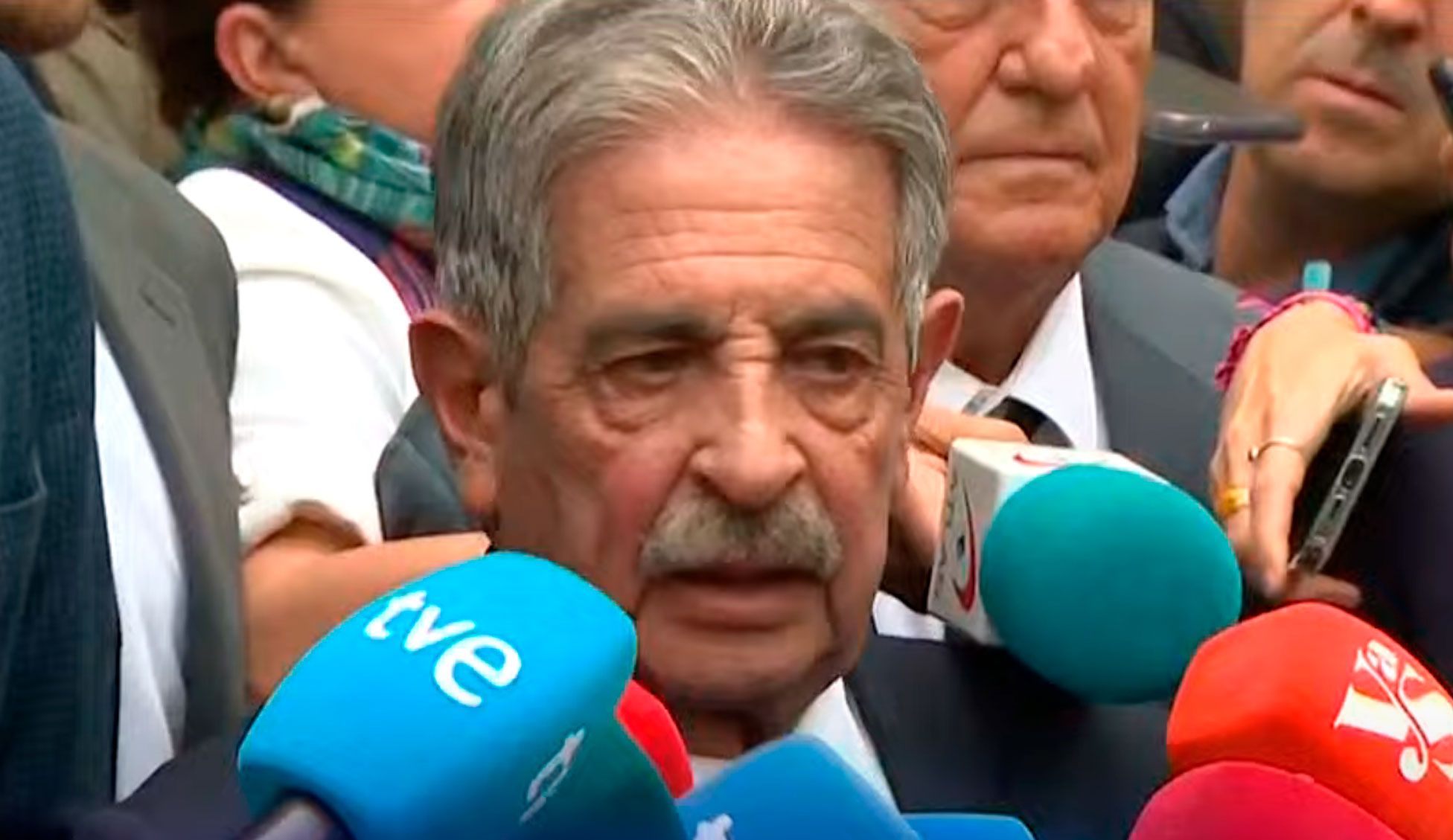 Miguel Ángel Revilla, tras el acto de conciliación con el rey emérito