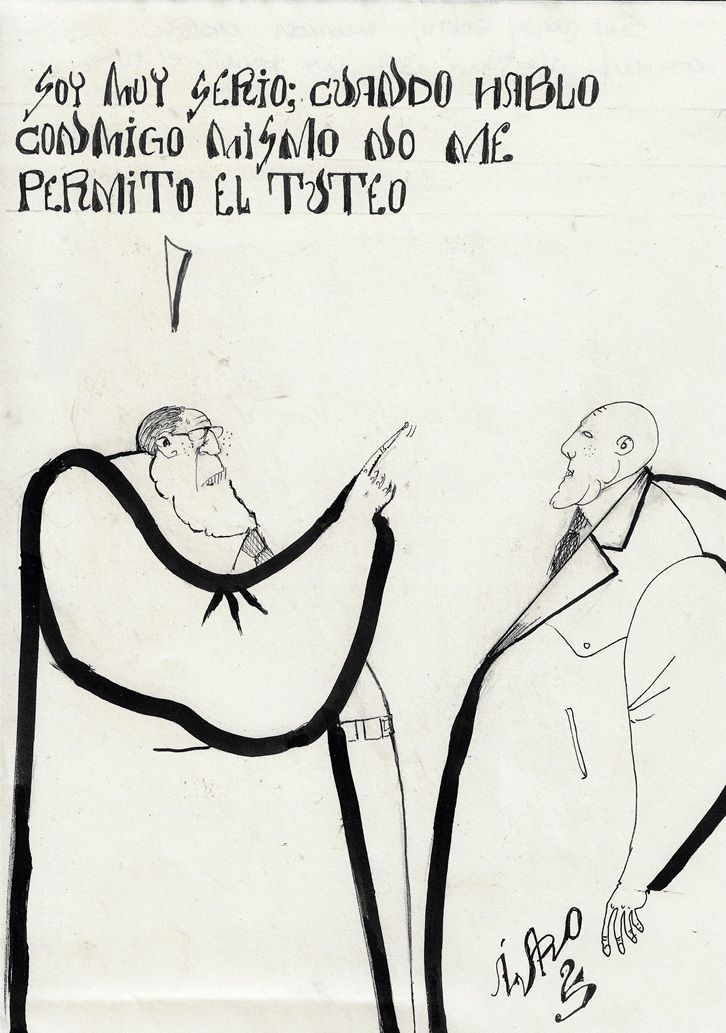 Imbécil con vida interior.