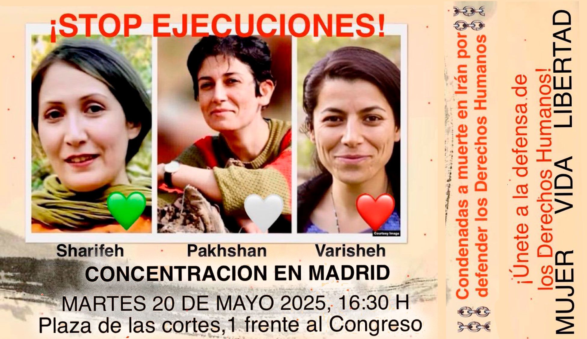 No podemos callar ante la condena de muerte a mujeres sindicalistas y feministas en Irán: Exigimos libertad y justicia