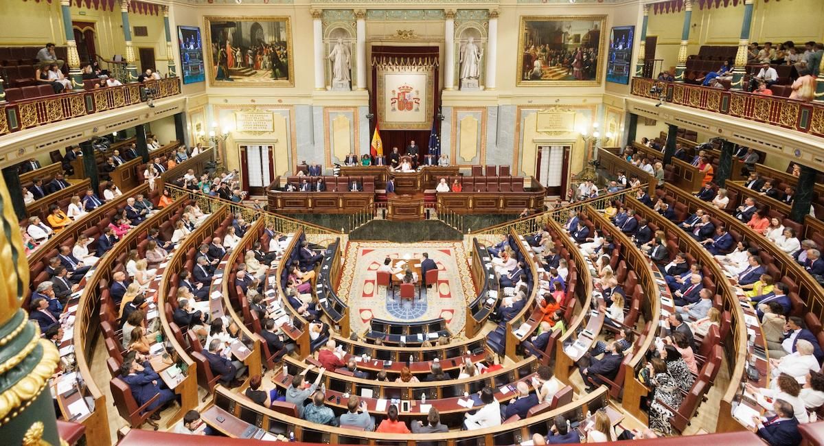 Desde la campaña recuerdan que miembros del gobierno han declarado reiteradas veces que no se comercia armas con Israel, por lo que "aprobar esta proposición de Ley es la oportunidad para pasar de las declaraciones a los hechos". | Foto: Congreso de los Diputados