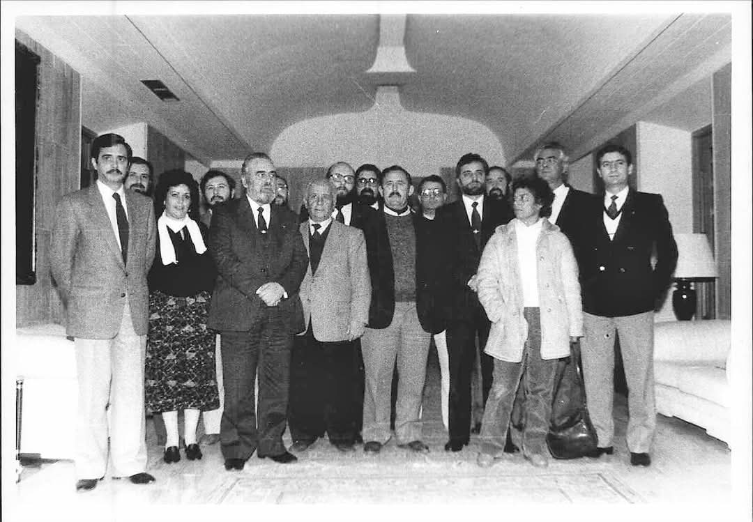 Julio Anguita y Herminio Trigo