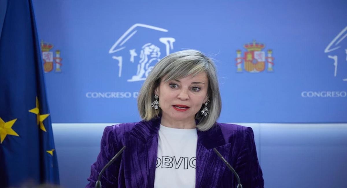 La portavoz de Sumar en el Congreso, Verónica Martínez Barbero, en una imagen de archivo. La formación plantea multas hasta 600.000 euros por contratar los servicios de empresas de desocupación.