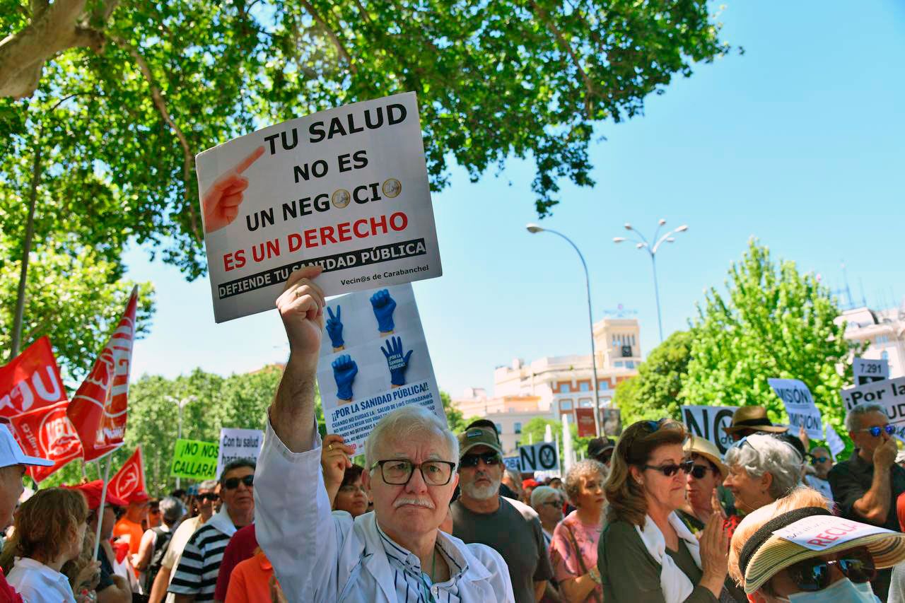 Manifestación por la sanidad pública en Madrid, foto Agustín Millán Manifestación por la sanidad pública en Madrid, foto Agustín Millán