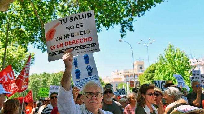Manifestación por la sanidad pública en Madrid, foto Agustín Millán
