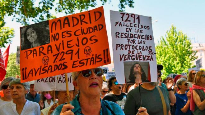 Manifestación por la sanidad pública en Madrid, foto Agustín Millán