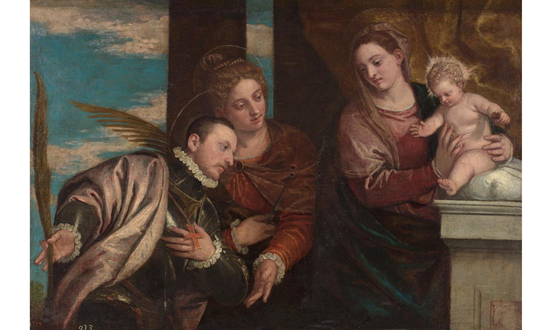 La Virgen y el Niño con santa Lucía y un santo mártir La Virgen y el Niño con santa Lucía y un santo mártir
