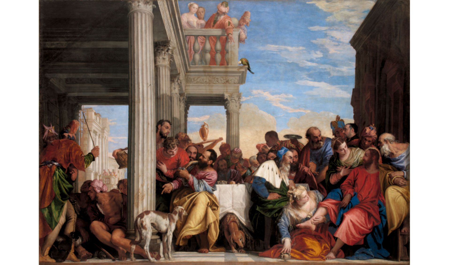 La cena en casa de Simón Paolo Veronese Óleo sobre lienzo, 315 × 451 cm h. 1556-60 Turín, Musei Reali di Torino, Galleria Sabauda La cena en casa de Simón Paolo Veronese Óleo sobre lienzo, 315 × 451 cm h. 1556-60 Turín, Musei Reali di Torino, Galleria Sabauda