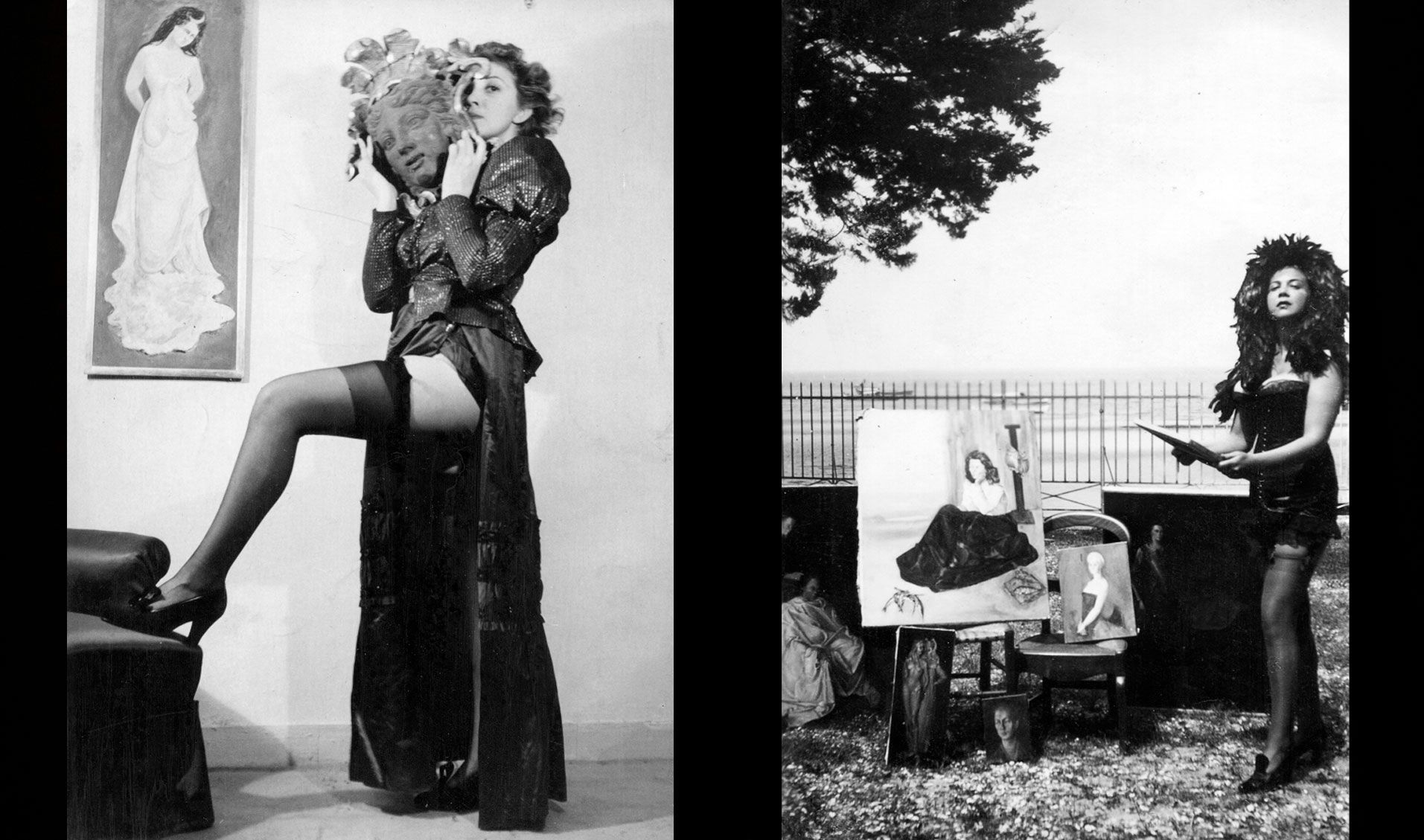 Leonor Fini, París,1938 - 40, fotografía anónima. Cortesía Leonor Fini Estate Leonor Fini, París,1938 - 40, fotografía anónima. Cortesía Leonor Fini Estate