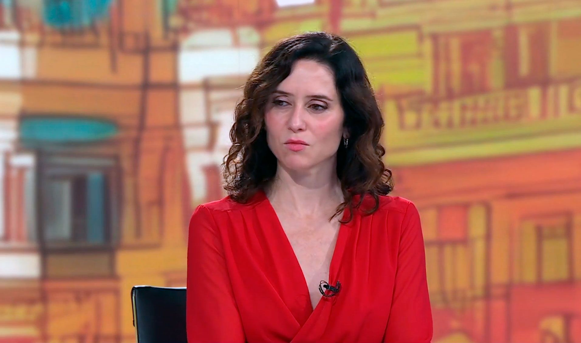 Isabel Díaz Ayuso en Diario de la noche en Telemadrid